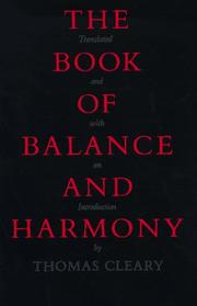 The book of balance and harmony  Cover Image