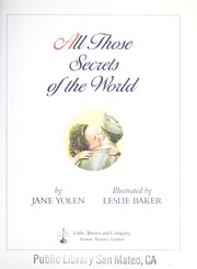 All those secrets of the world  Cover Image