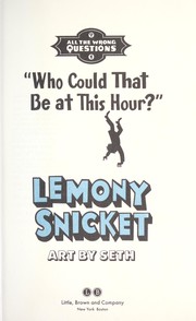 "Who could that be at this hour?"  Cover Image
