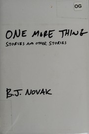 One more thing : stories and other stories  Cover Image
