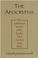 Go to record Apocrypha : authorized version of the books that are not i...
