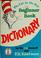 Go to record The cat in the hat beginner book dictionary