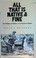 Go to record All that is native and fine : the politics of culture in a...